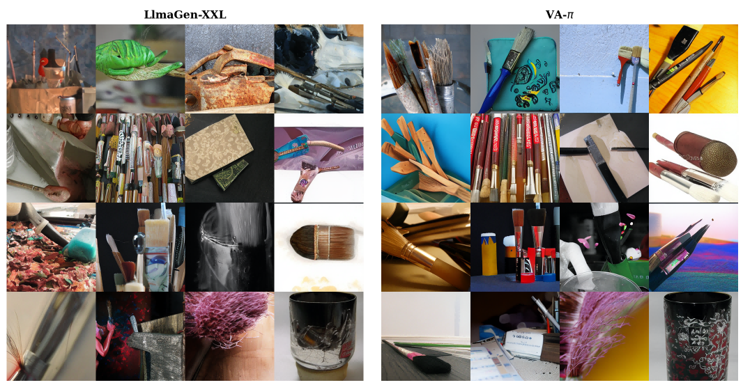 Qualitative comparison on the paintbrush class